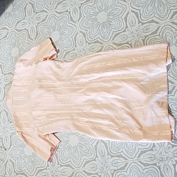 Women Light pink Career Suit Dress APRIL RAIN Pleated big buttons - Picture 4 of 9